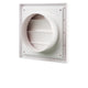 Blauberg 125mm White Square Gravity Grille - ABS Plastic - UV Protected