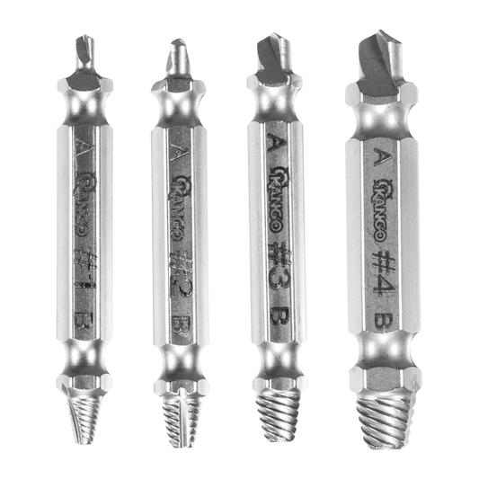 Kango 4 Piece Screw Extractors Set - M2 Steel - 65mm x 10mm x 123mm - Durable – view 2 - Auzzistore