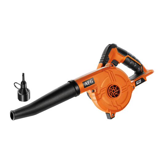 AEG 18V Workshop Blower and Inflator Deflator - 350mm x 150mm x 245mm - Orange - Auzzistore