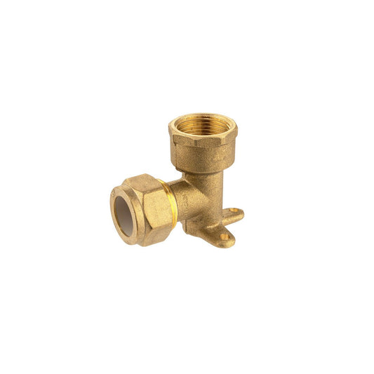 Brasshards 20mm Brass Lugged Compression Elbow - Lead-Free - Tool-Free Installation - Auzzistore