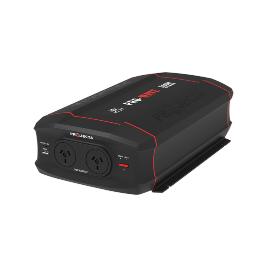 Projecta 12V 1100W Pure Sine Wave Inverter - 2200W Peak Power - Black