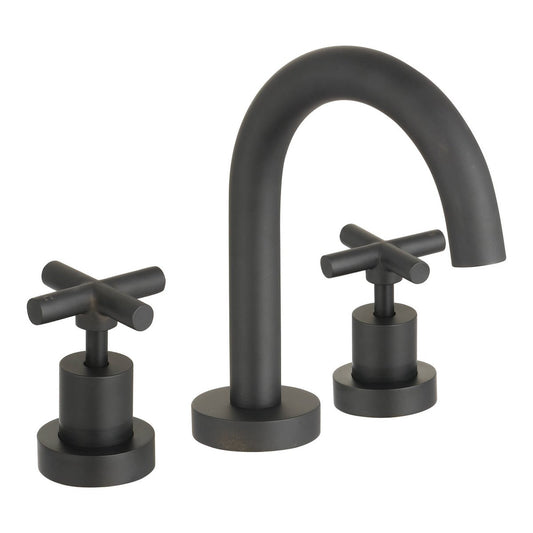 Mondella Black Matte Resonance Basin Set - 1/2 Turn - 245mm x 160mm - Water Efficient