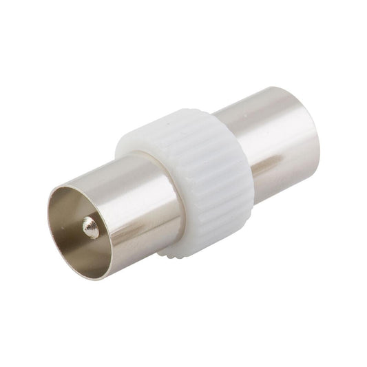 Antsig Male to Male TV Pal Joiner - 5mm x 26mm x 10mm - Durable Coaxial Connector