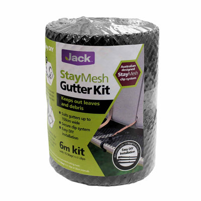 Jack StayMesh Gutter Guard - 160mm x 6m - Plastic - UV Stabilised