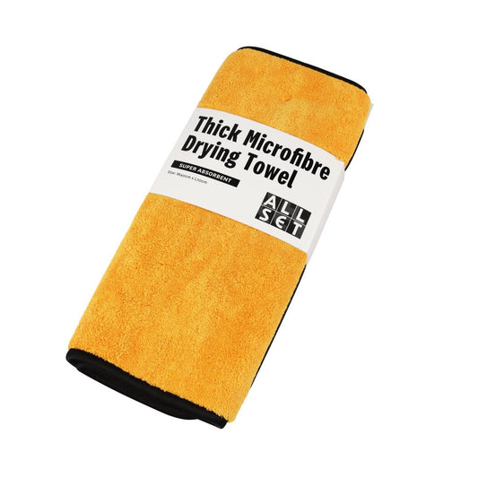 All Set Microfiber Drying Towel - 70 x 40cm - Orange - 1200gsm Absorbent – view 2