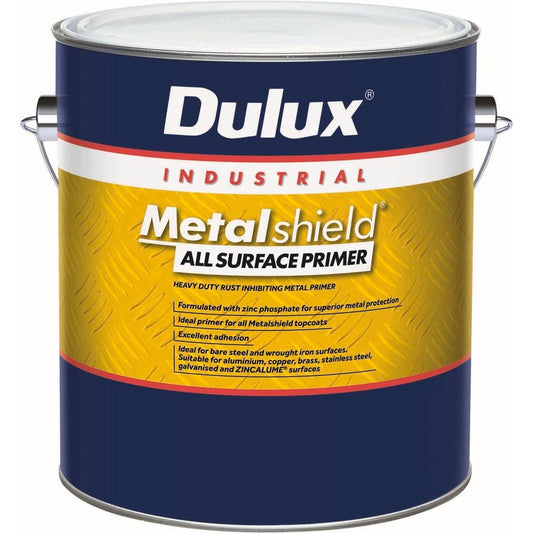 Dulux Metalshield Primer Grey 4L Zinc Heavy-Duty Fast Drying - Auzzistore
