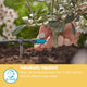 Gardena Adjustable Endline Drip Head - 10 Pack - 0-15L/H - Black/Turquoise