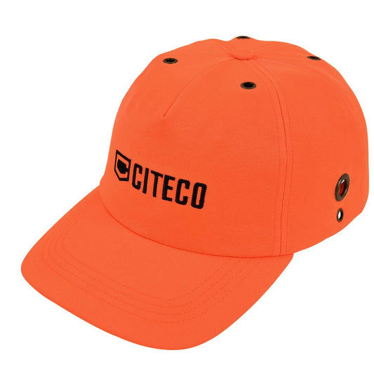Citeco Orange Bump Cap - Personal Protective Equipment - 200mm x 120mm x 150mm - Impact Resistant - Adjustable Fit - Auzzistore
