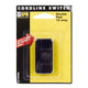 HPM Black Cord Line Switch - 10 Amp - Plastic - Indoor Use