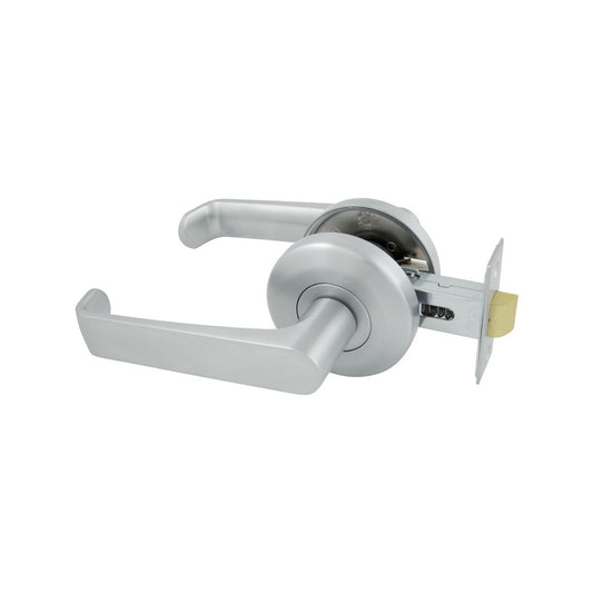 Gainsborough Neue Telo Passage Lever Set - Brushed Satin Chrome - 138mm x 65mm - Accessibility Design – view 2 - Auzzistore