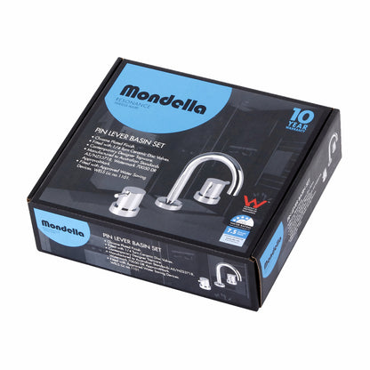 Mondella Chrome Resonance Pin Lever Basin Set Wels 4 Star 7 5l Min Chrome