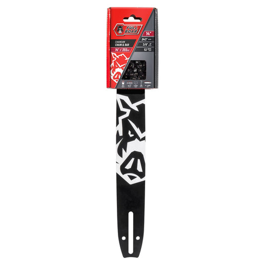 Full Boar Chainsaw Chain and Bar Set - 14" (355mm) - Semi Chisel - 52 Links - Auzzistore