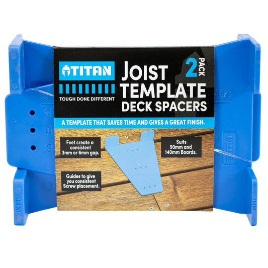 Titan Install Decking Joist Template Spacer 2 Pack - 135mm x 100mm - Consistent Gaps - Auzzistore