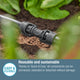 Gardena 13mm Micro Irrigation Connector Pack of 3 - Easy Installation - Black