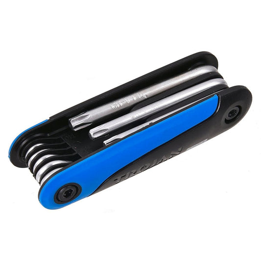 Trojan 8 Piece Torx Hex Key Set - Chrome Vanadium Steel - T9 to T40 - 43mm x 42mm x 185mm