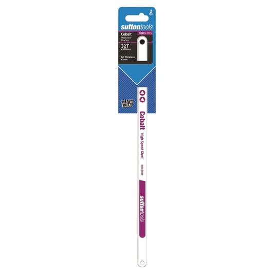 Sutton Tools Cobalt Hacksaw Blade 2 Pack - 300mm - 32 TPI - Purple