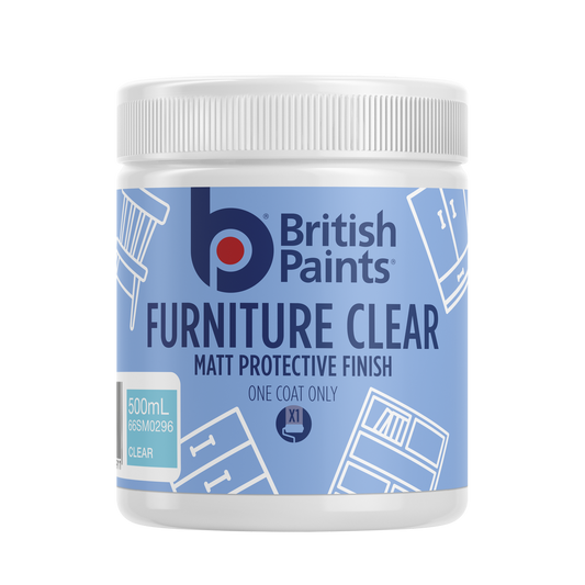 British Paints Clear Matt Protective Furniture Paint - 0.672kg - Easy Application, Durable Finish - Auzzistore