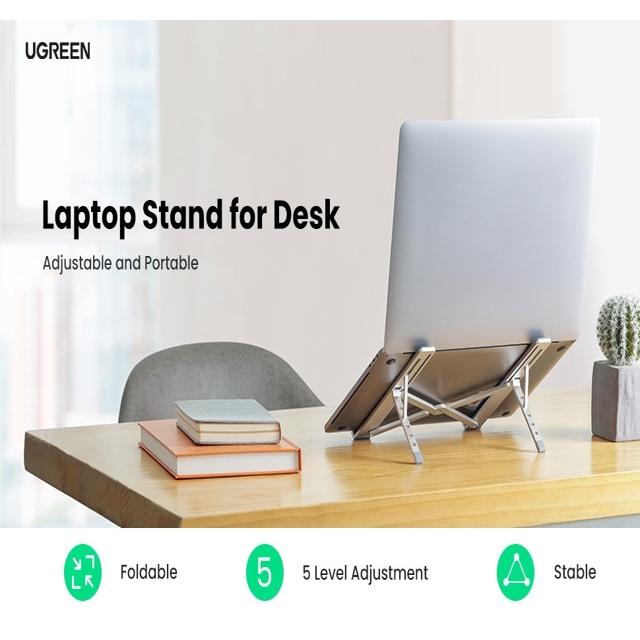 UGREEN 40289 Foldable Laptop Stand (Silver)