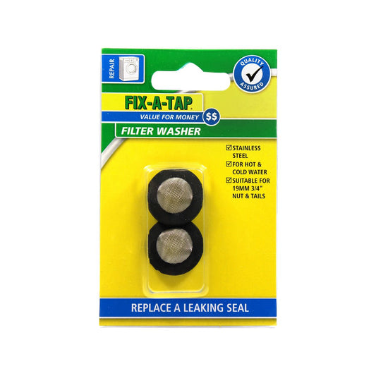 Fix a Tap Washing Machine Filter Washer 2 Pack - 19mm - Black – view 2 - Auzzistore