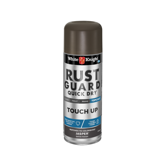 White Knight Rust Guard 300g Satin Touch Up Spray Paint - Jasper - Auzzistore