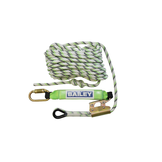 Bailey 15m Rope Lifeline FS14121 - Type 1 Fall Arrest System - 12mm Rope