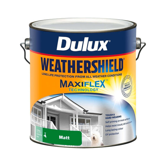 Dulux Weathershield Exterior Paint - Deep Matt - 4L - 205mm x 198mm x 180mm - Auzzistore