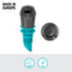 Gardena 90 Micro Irrigation Spray Nozzle 5 Pack - 2.75m Range - Black/Turquoise