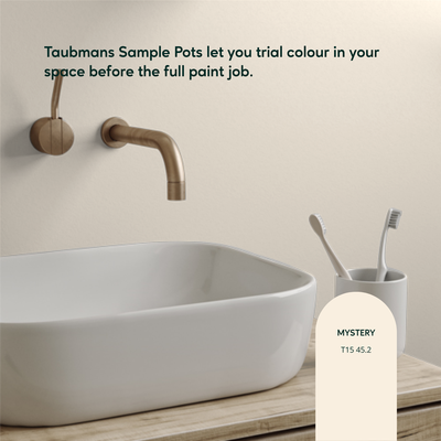 Taubmans Neutral Sample Pot 500ml Water-Based Easy Clean Test Paint