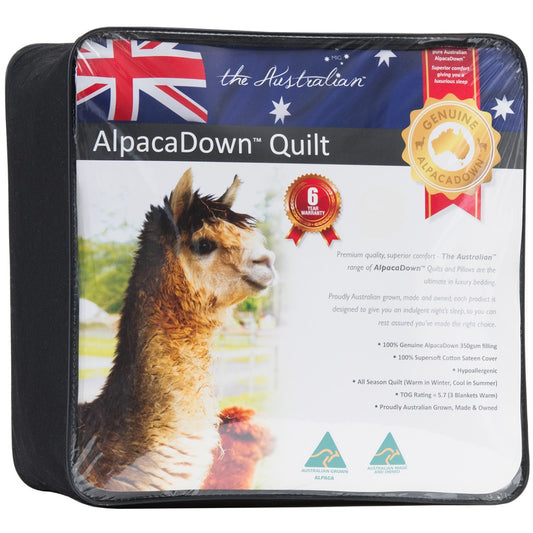 The Australian AlpacaDown Double Quilt - Auzzistore