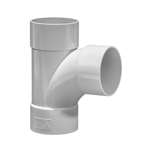 Holman 65mm PVC DWV Junction 88° Female-Female Grey Easy Connect - Auzzistore