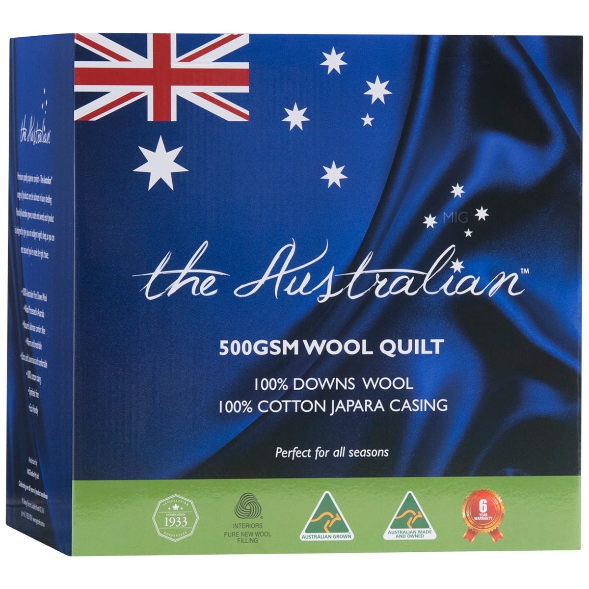 The Australian Wool Fill Queen Quilt