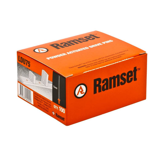 Ramset Nail Gun Drive Pin 3.7mm x 75mm Zinc Steel 100 Pack - Auzzistore