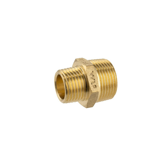 Brasshards Brass Threaded Hex Reducing Nipple 15 x 10mm - Lead-Free - Durable - Auzzistore