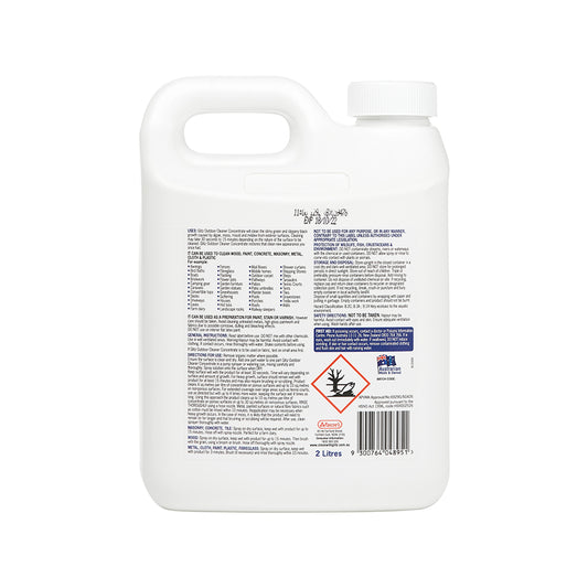 Glitz Outdoor Cleaner Concentrate 2L HDPE Bottle Restores Surfaces