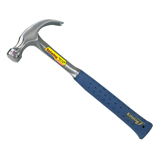 Estwing 20oz Claw Hammer - 565g Steel - Vinyl Grip - Shock Reduction - Auzzistore