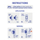 Permastik Small Cable Clips - 12 Pack - Plastic - Easy To Apply