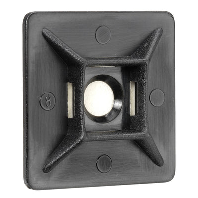 Narva Cable Tie Mount 28x28mm Black UV Resistant 5 Pack Durable