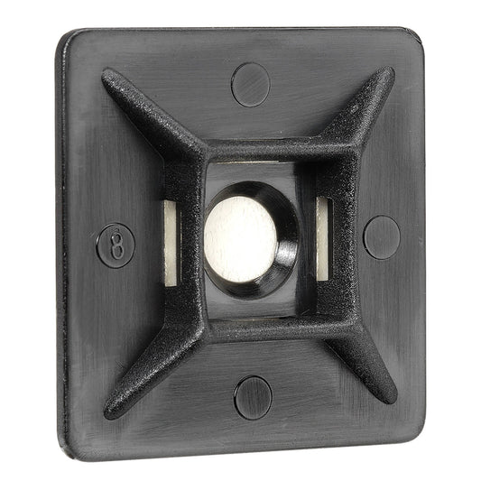 Narva Cable Tie Mount 28x28mm Black UV Resistant 5 Pack Durable