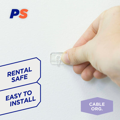 Permastik Clear Wire Holders - 18 Pack - Plastic - Easy To Apply