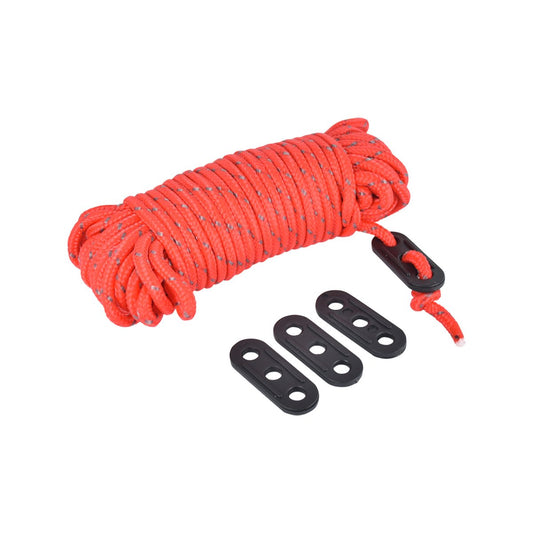 Saxon Guy Rope - 3.5mm x 10m - Durable Polyester - Includes 4 Stoppers - Auzzistore