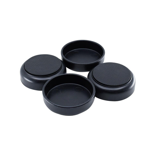 Surface Gard 60mm Black Non Slip Castor Cup - 4 Piece - Floor Protection - Auzzistore