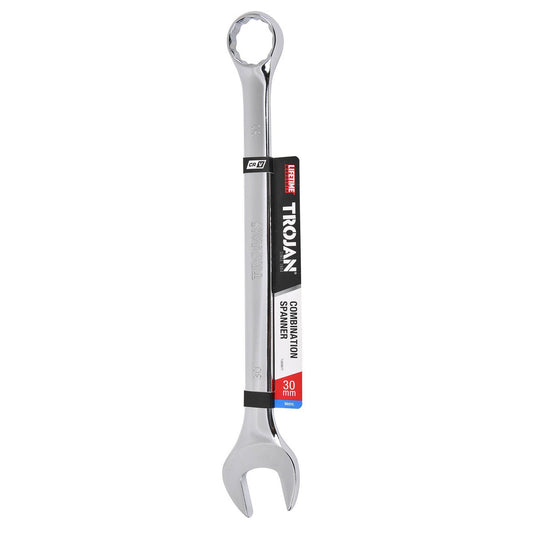 Trojan 30mm Combination Spanner - Polished Chrome Vanadium - High Torque – view 2