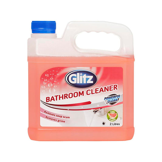 Glitz Bathroom Cleaner - 2L HDPE Plastic - Disinfects Without Rinsing