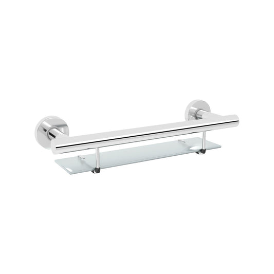 Evekare Bath Shelf With Grab Rail - 488mm Stainless Steel - Supports 250kg