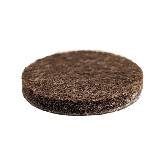 Surface Gard Round Felt Floor Protection 19mm - Brown - 12 Pack - Minimises Noise & Vibration – view 2 - Auzzistore