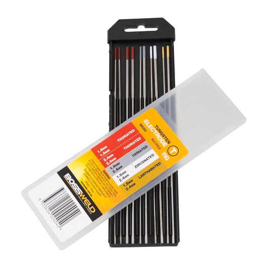 Bossweld Tungsten Electrodes Multi Pack 10 Pack 178mm Long Versatile - Auzzistore