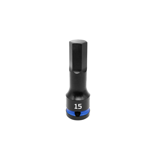 Kincrome 15mm Hex Impact Socket 1/2 Drive Cr-Mo Rust Resistant