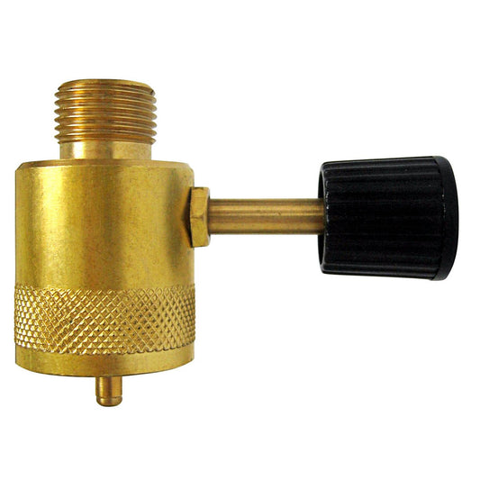 Gasmate Adaptor 1/20 UNEF to BSP LH Outlet - Brass - Safe Gas Connection - Auzzistore