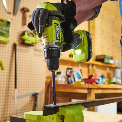 Ryobi 18V ONE+ Hammer Drill RPD18 - Cordless Tool - 2-Speed Gearbox - LED Light