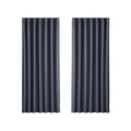 Artiss 2X Blockout Curtains Eyelet 240x230cm Charcoal